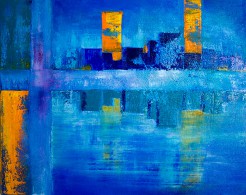 Blue City | oil | 50 x 40 cm